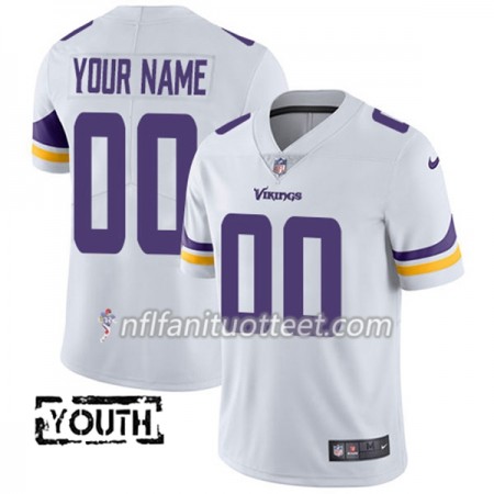 Lasten Minnesota Vikings NFL Pelipaita Custom Valkoinen